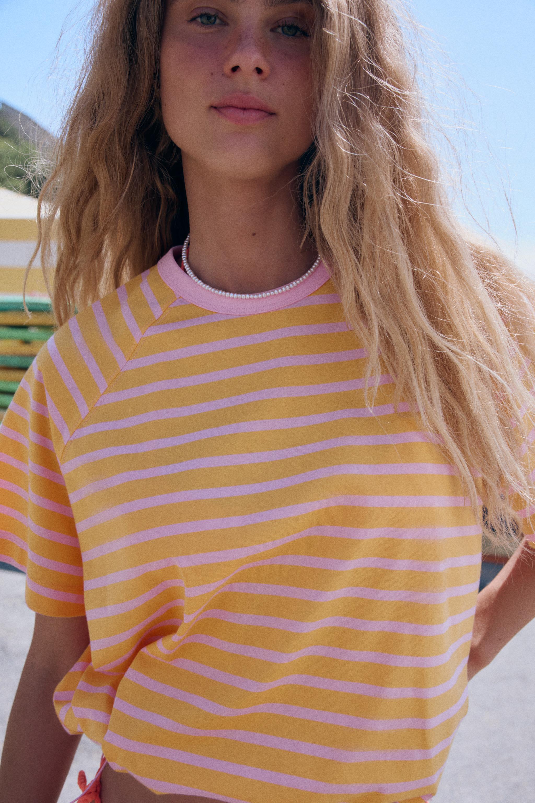 T-SHIRT À RAYURES AVEC STOPPERS