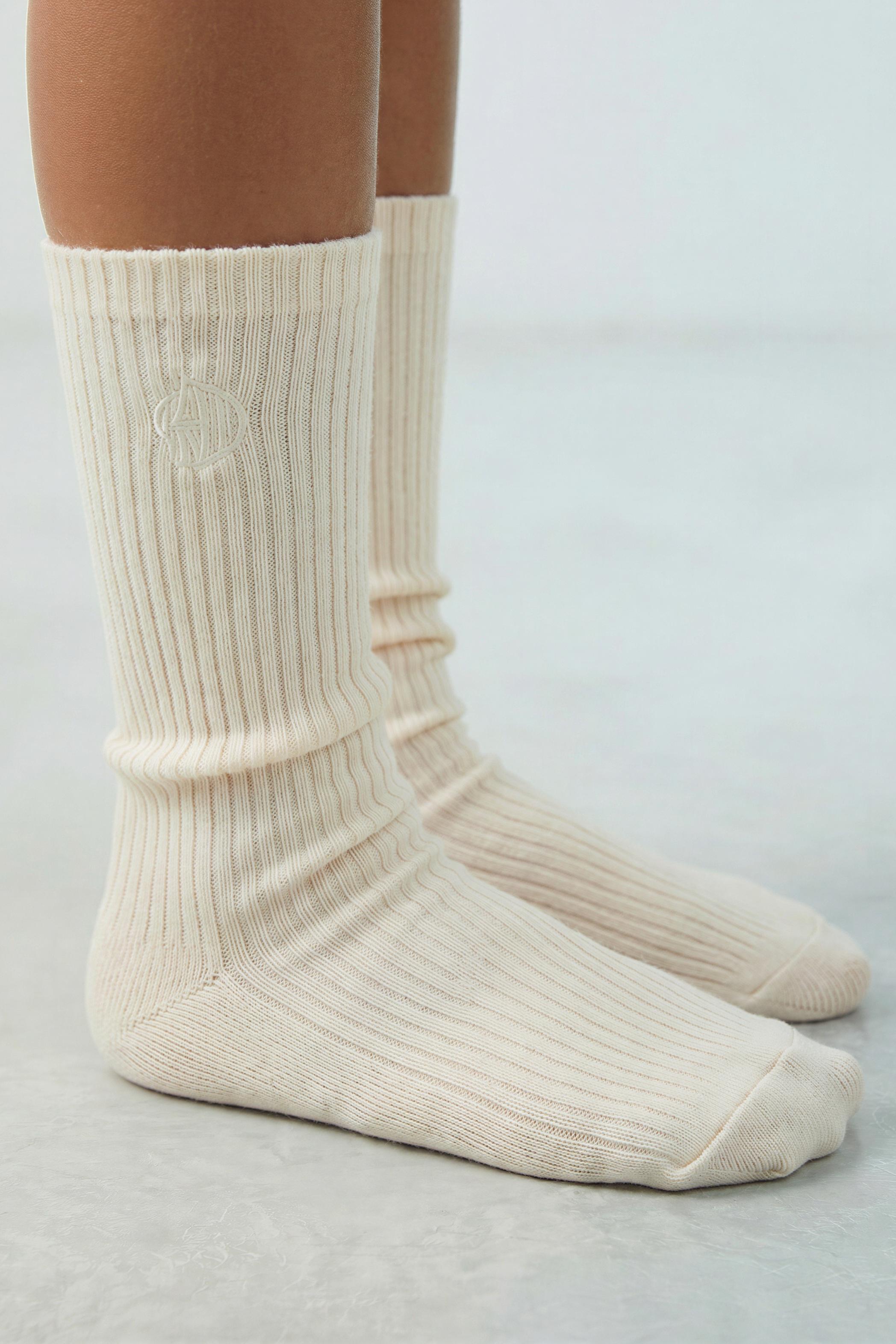 LONG WOOL BLEND SOCKS SOSHIOTSUKI x ZARA - Ecru | ZARA United States