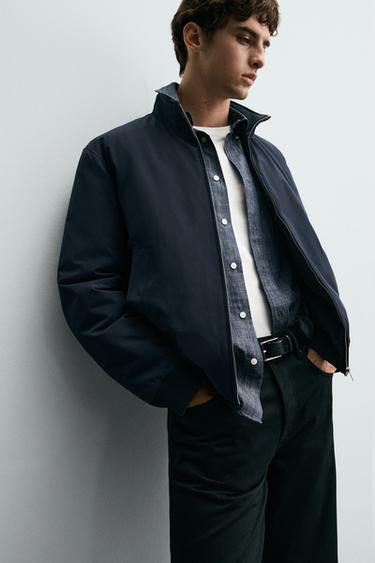 TECHNICAL BOMBER JACKET - Navy blue by Zara - Image 5