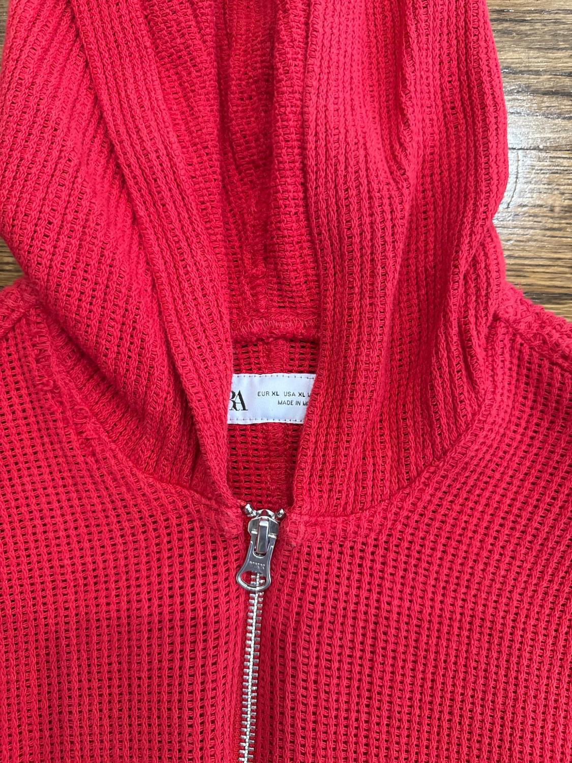 HOODED OPEN WEAVE JACKET - Image 3