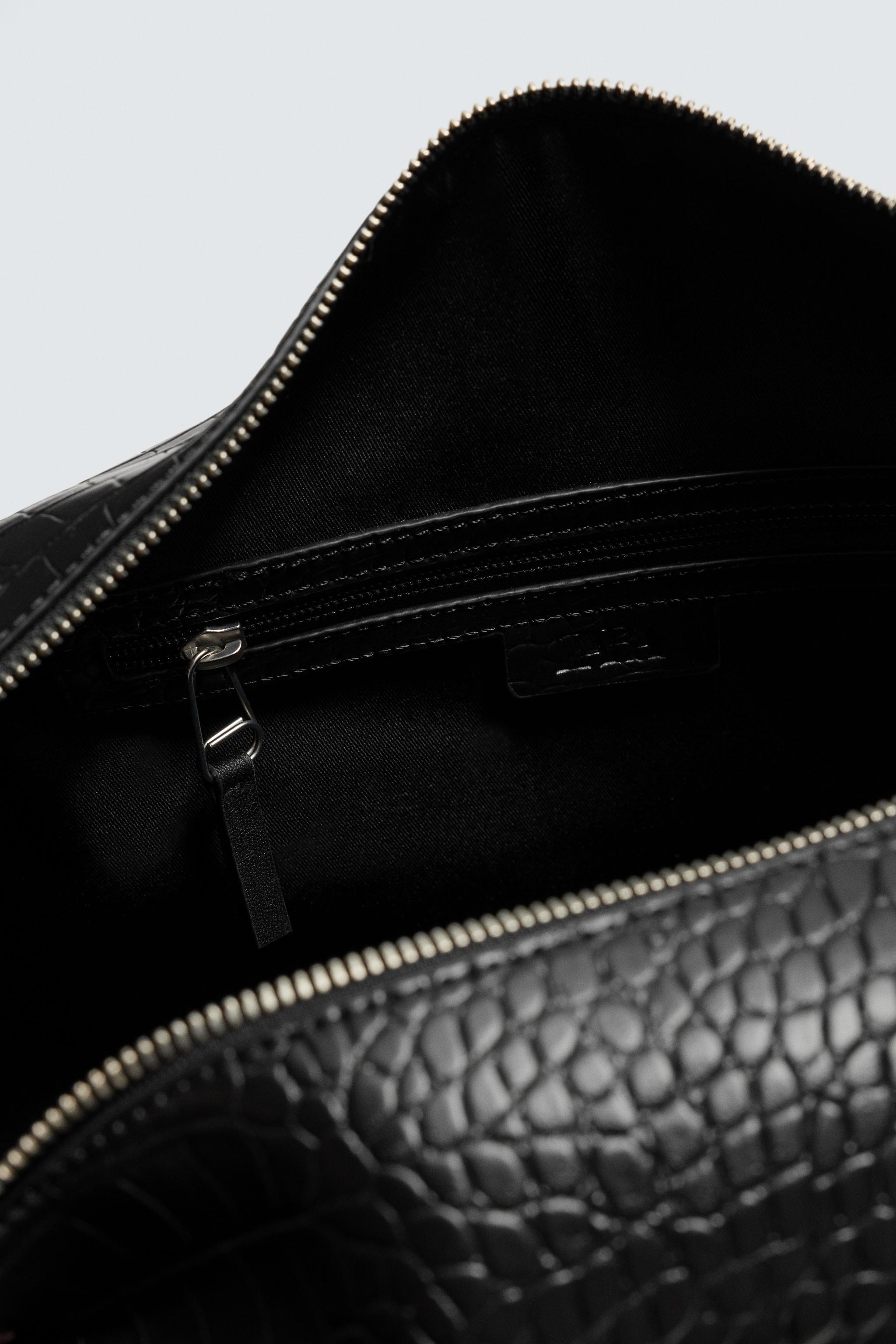 CROCODILE EMBOSSED TRAVEL BAG