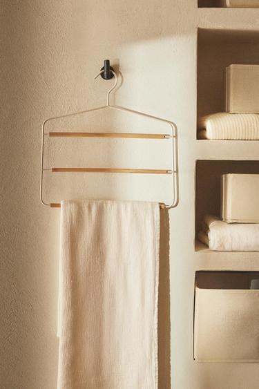 CINTRE MÉTAL ET BOIS PANTALONS - Blanc de Zara - Image 7