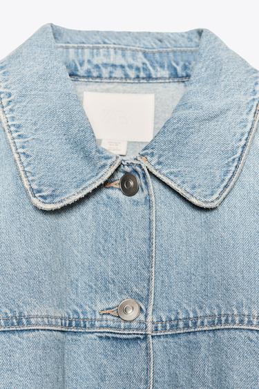 TRF DENIM CAPE JACKET - Mid-blue by Zara - Image 8