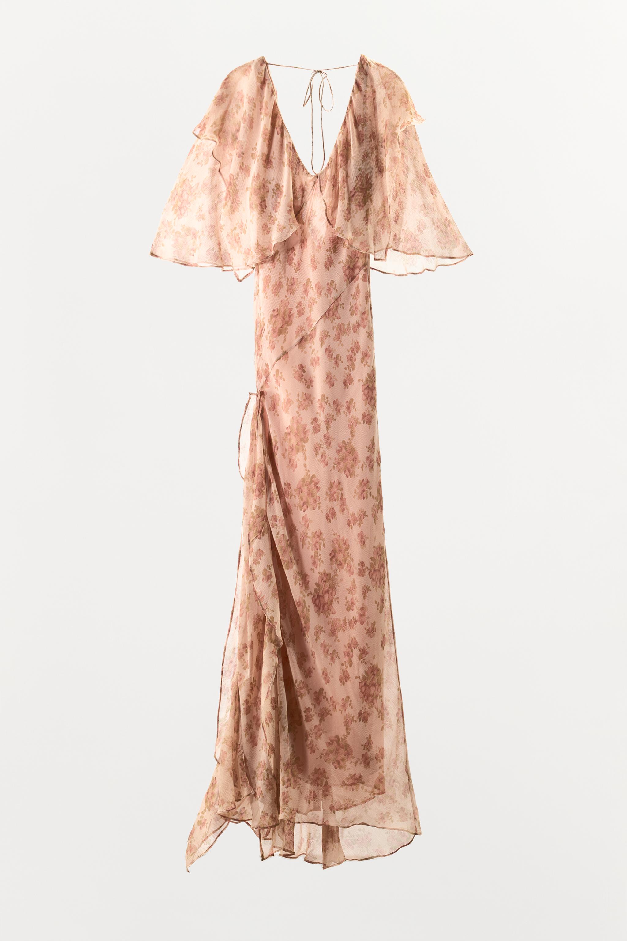 ROBE À VOLANTS ET IMPRIMÉ FLEURI