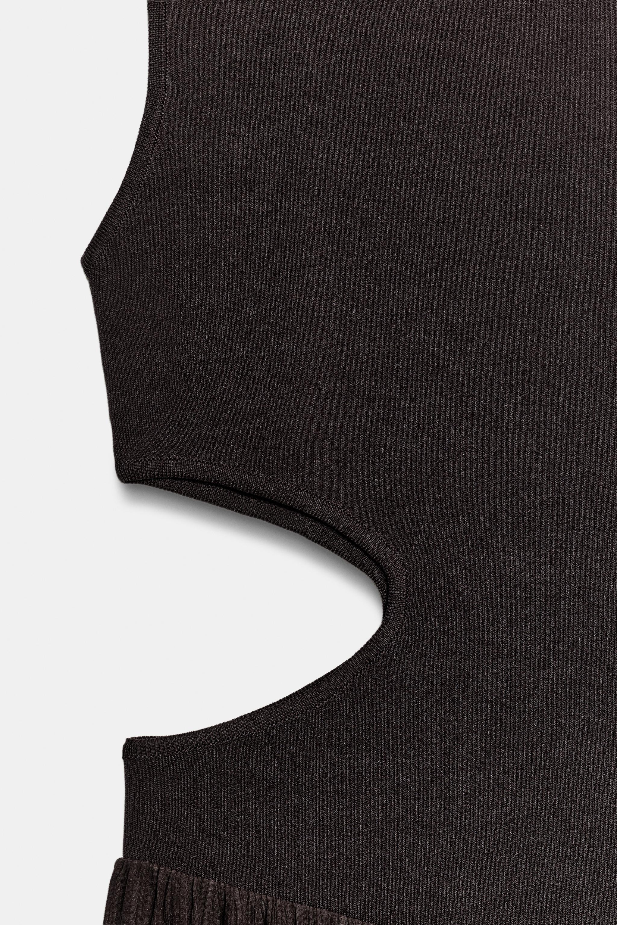 CUT OUT KNIT DRESS