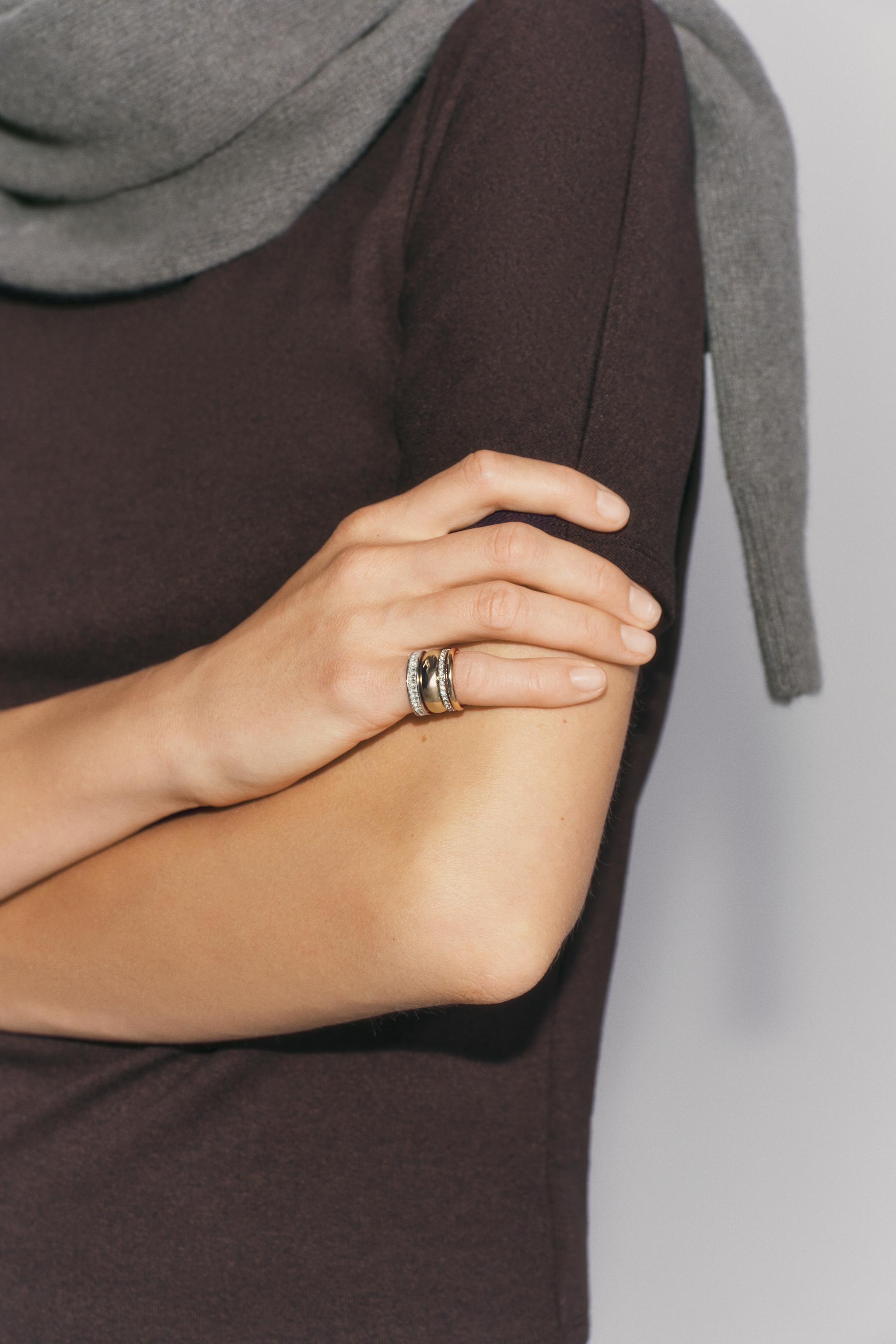 RHINESTONE PINKY RING PACK — Gold / Silver