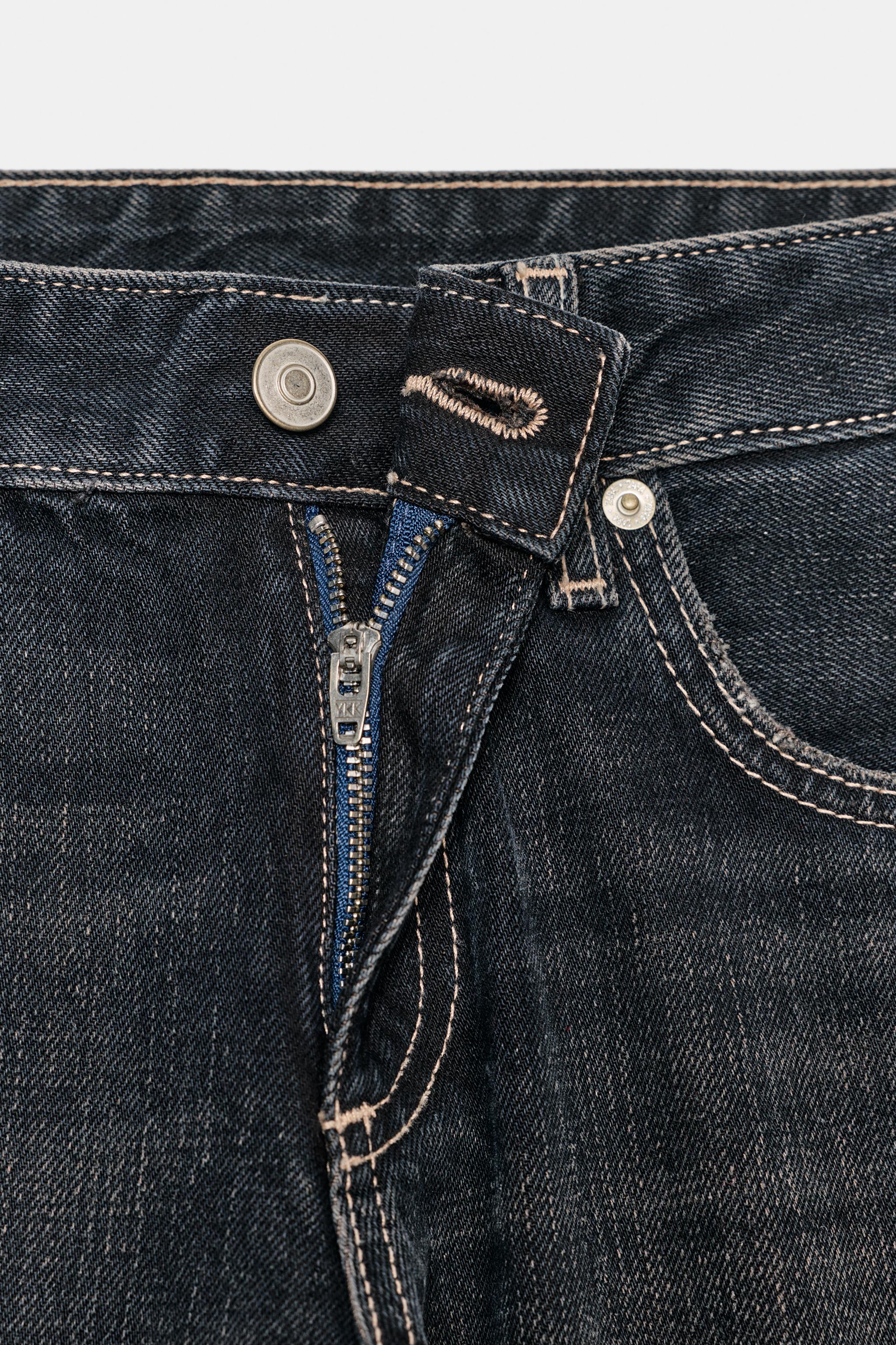 TRF WIDE LEG LOW RISE JEANS