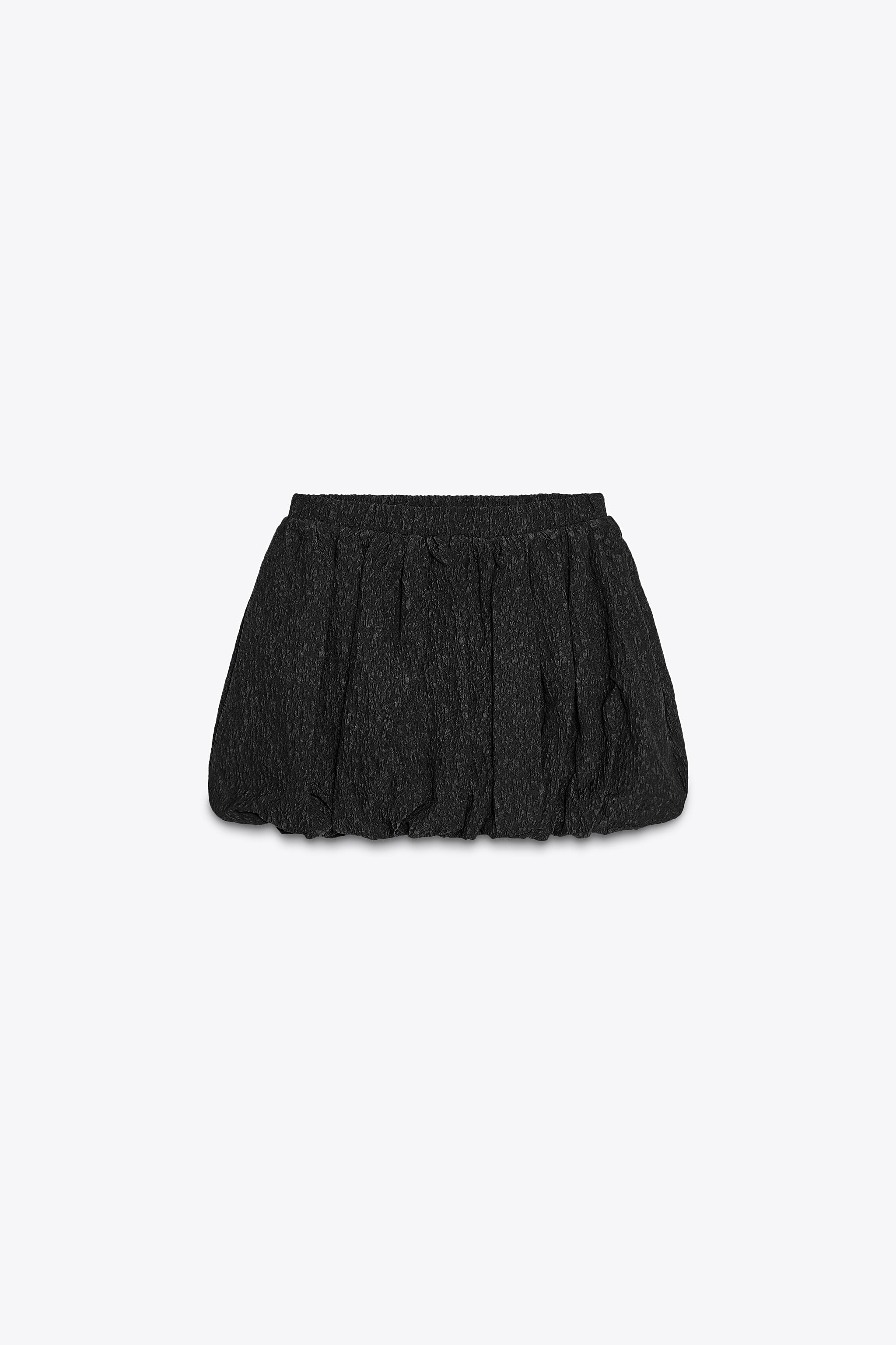 BALLOON MINI SKIRT - Black | ZARA United States