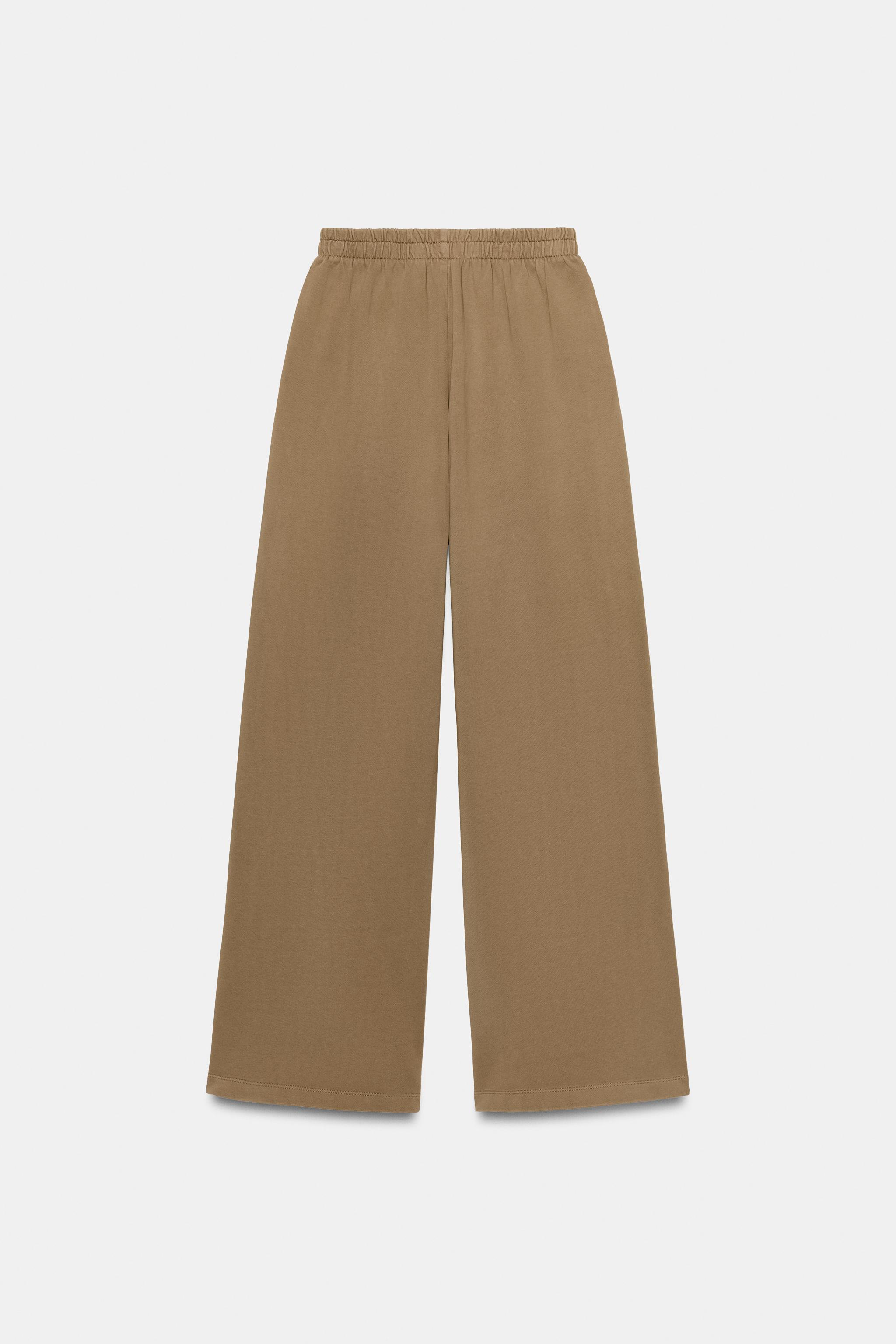 SOLUK EFEKTLİ GENİŞ PAÇA PANTOLON - Görsel 6