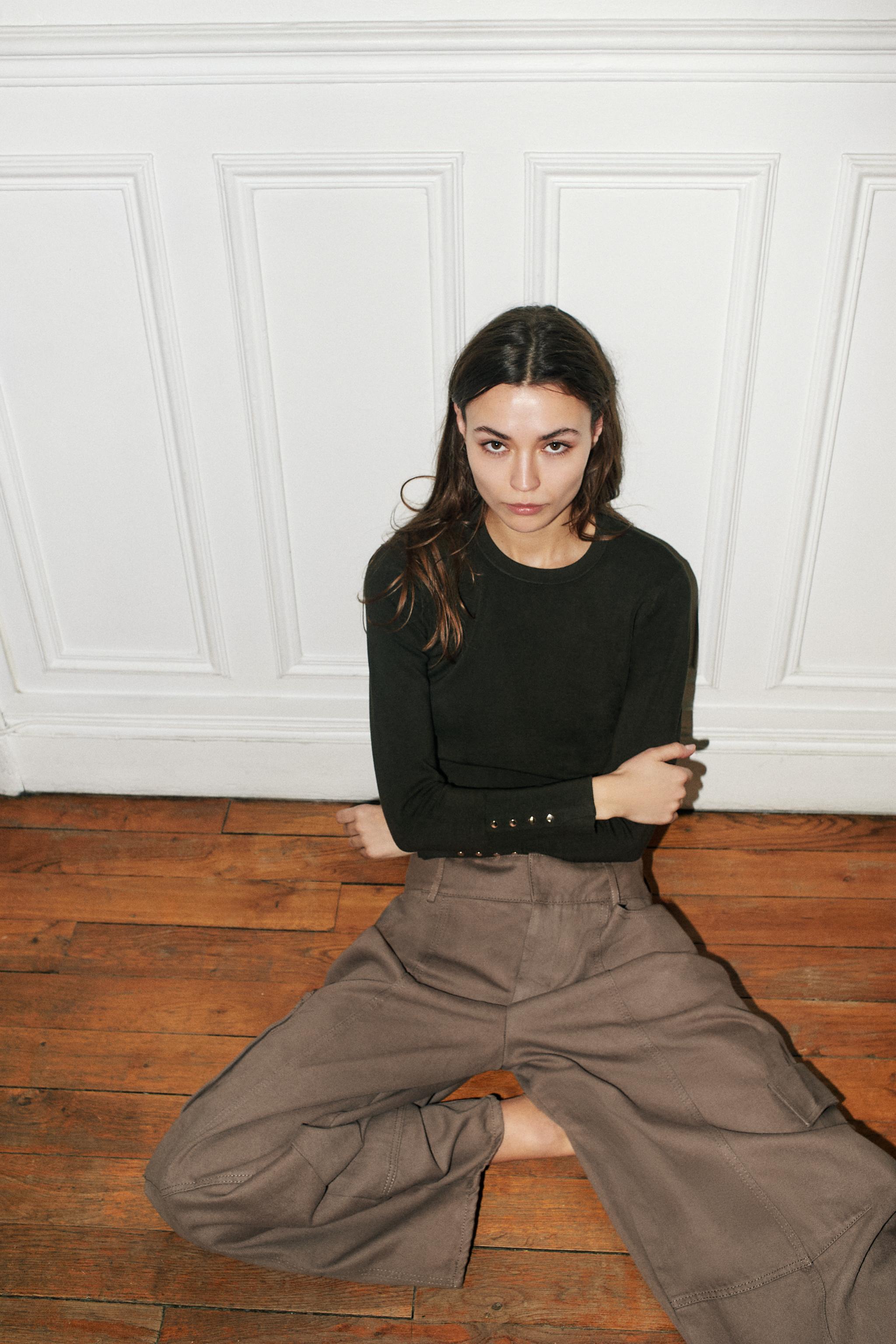 BASIC PLAIN KNIT SWEATER