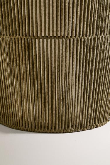 PANIER À LINGE AVEC TISSU INTÉRIEUR - Kaki de Zara - Image 4