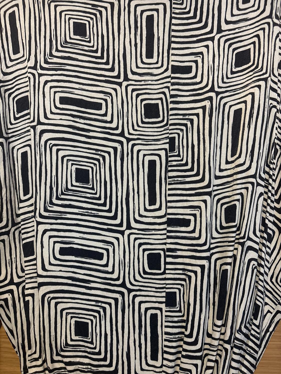 PRINTED BLOUSE WITH TIES - Image 3