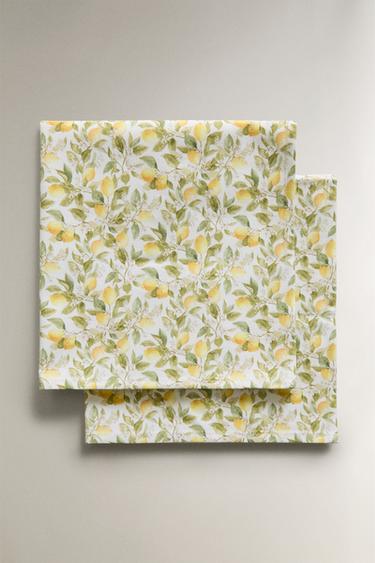 PACK OF LEMON NAPKINS (PACK OF 2) - Greens by Zara - Image 0