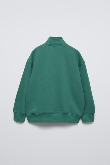 ENSEMBLE SWEAT ET PANTALON AVEC ÉTIQUETTE - Vert de Zara - Image 2