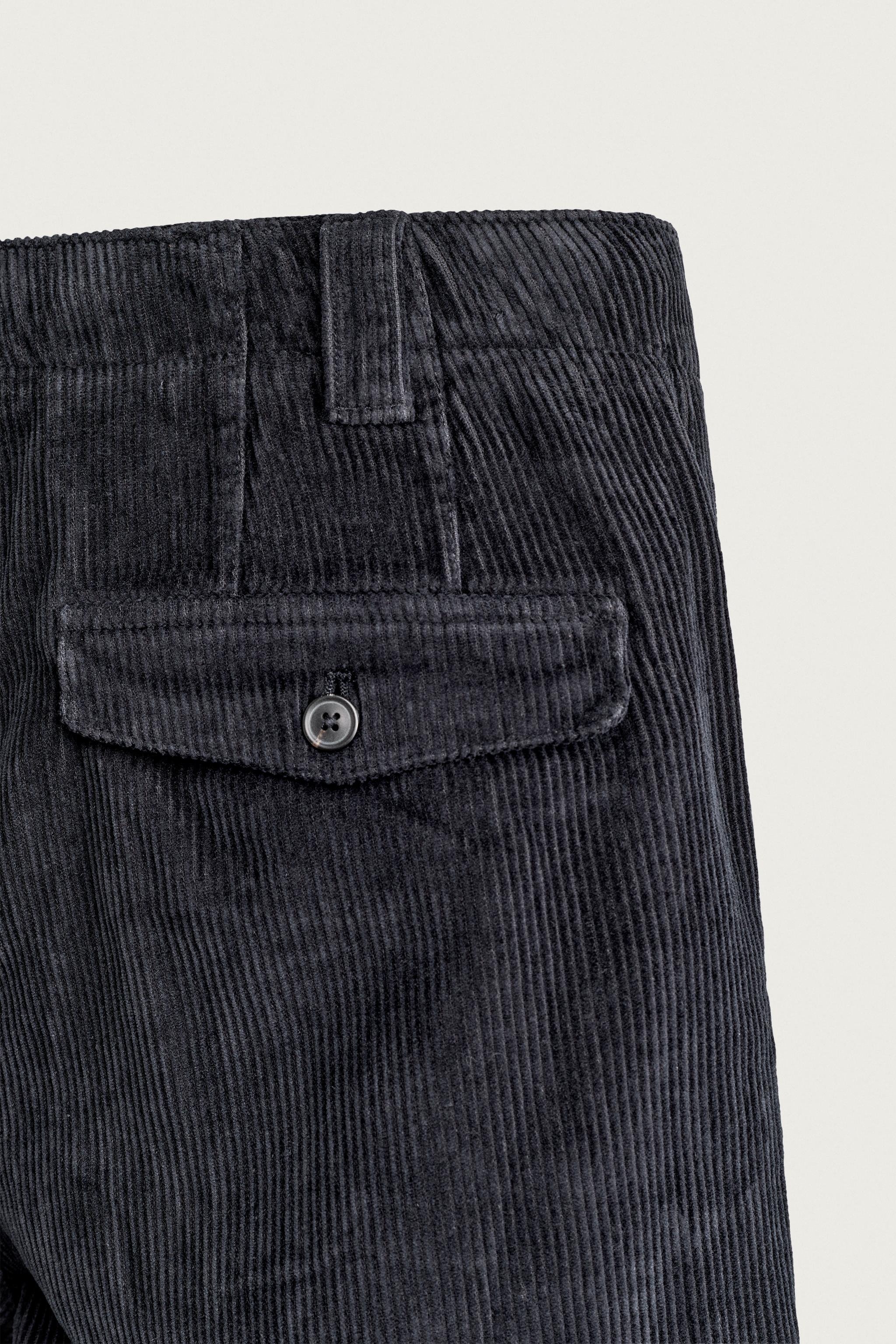 STRAIGHT-FIT CORDUROY PANTS