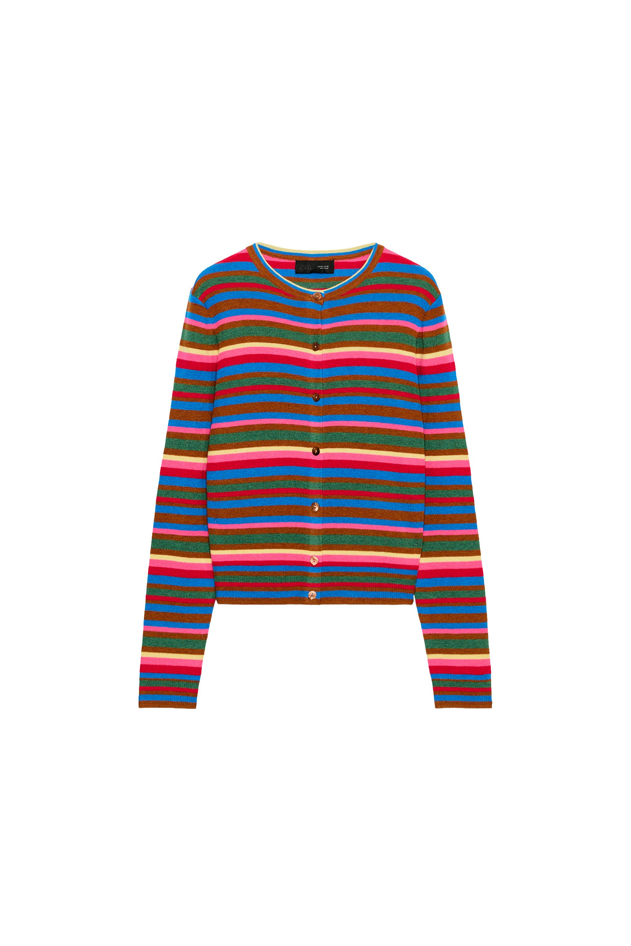 CHAQUETA PUNTO RAYAS