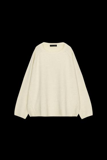 OVERSIZED KNIT JUMPER - Butter by Zara - Image 0