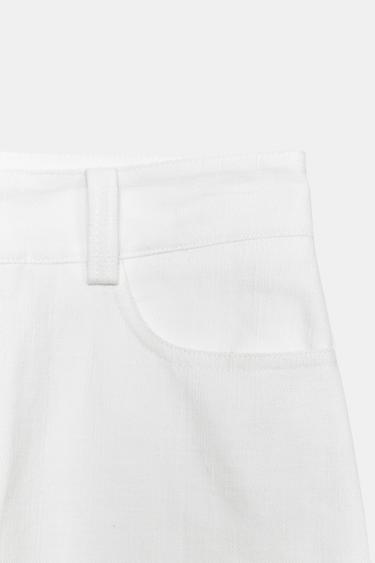 CULOTTES WITH CUTWORK EMBROIDERY - White by Zara - Image 8