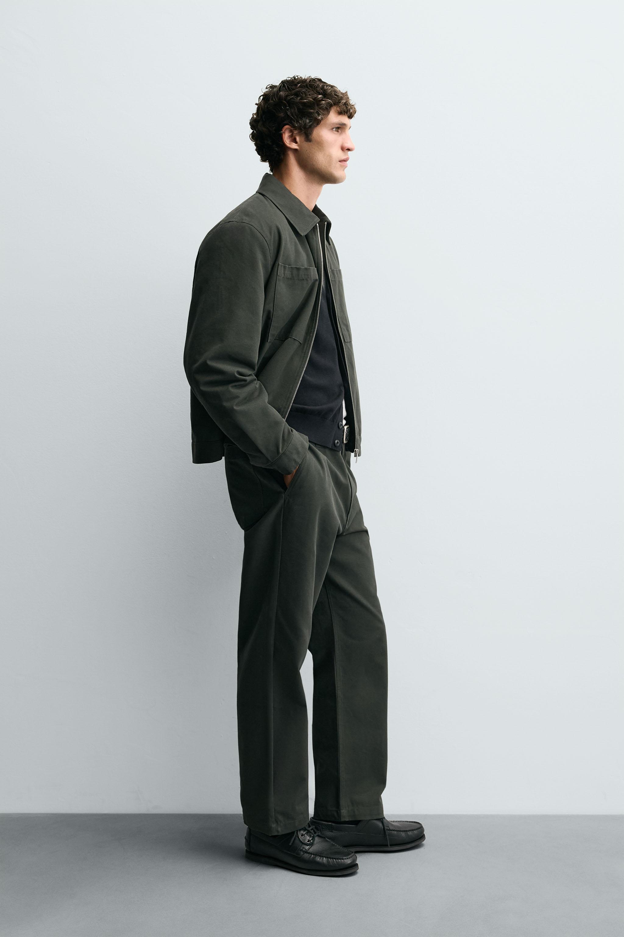 Zara QUILTED OVERSHIRT WITH POCKETS - thumbnail 4 of 9