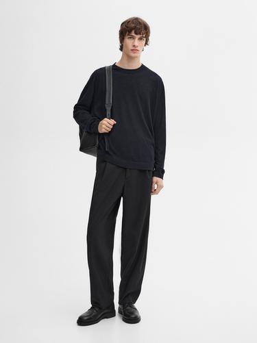 Pull en maille légère 100 % cachemire - Bleu marine de Zara - Image 0
