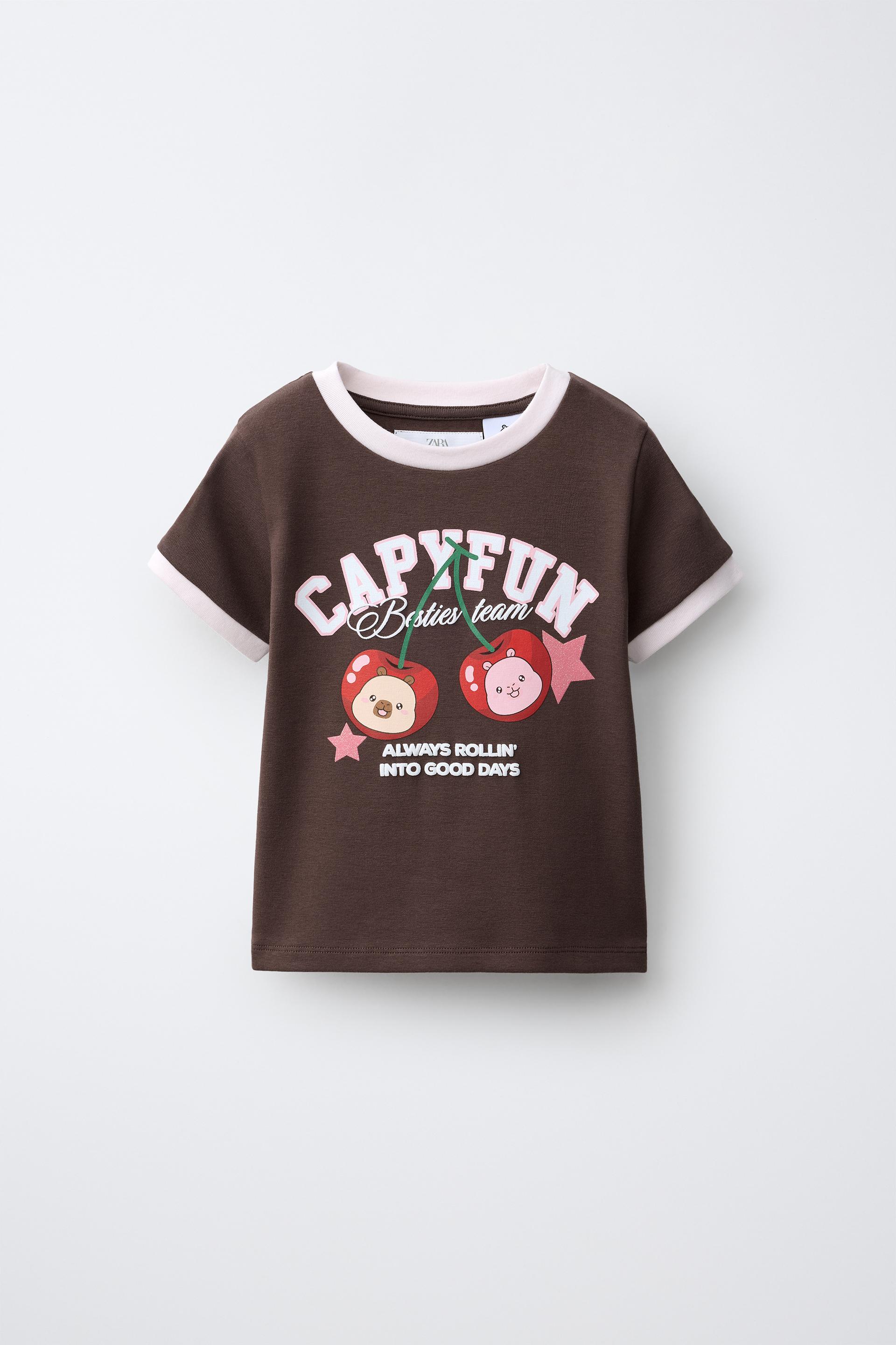 Capyfun © Cherry Print T-Shirt