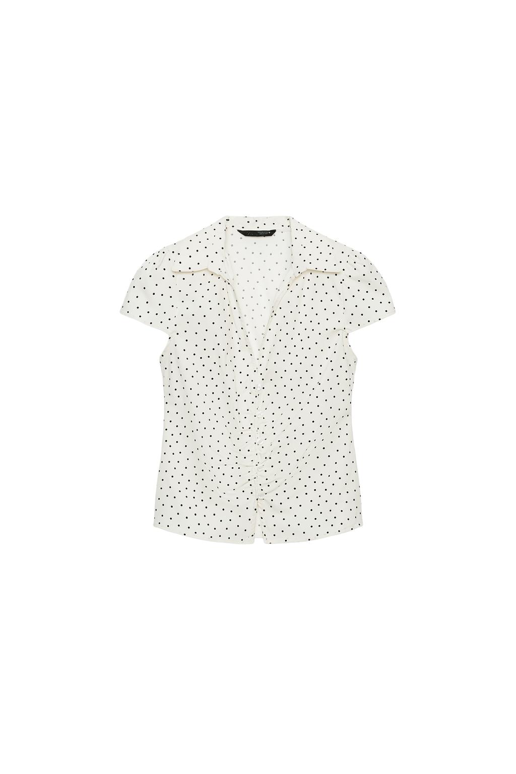 RUCHED FITTED SHIRT - image 3