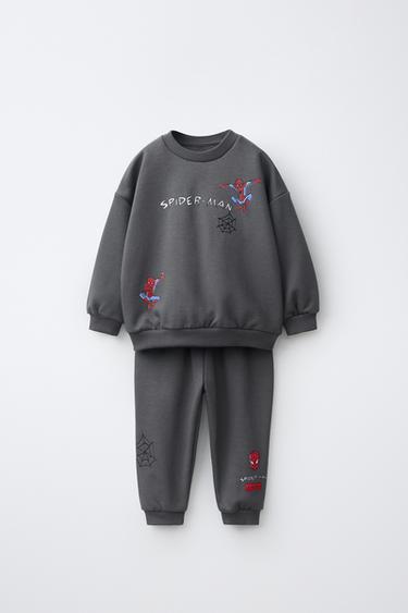 SPIDER-MAN © MARVEL SWEATSHIRT AND JOGGER PANTS SET — Anthracite grey 1