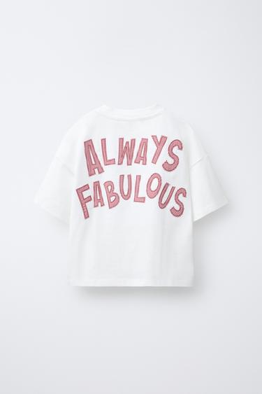 T-SHIRT À PIÈCE À CARREAUX VICHY - Blanc de Zara - Image 1