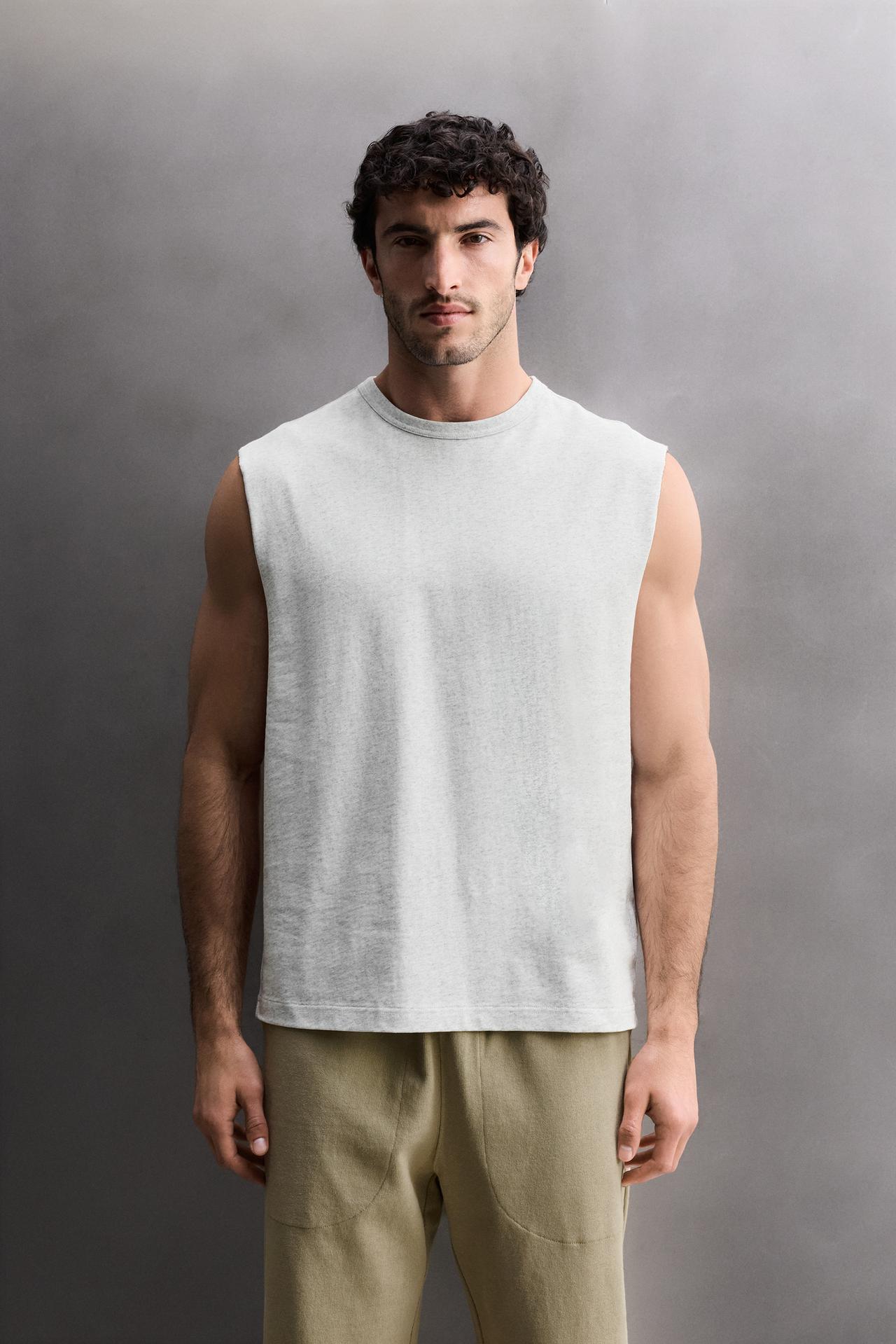 HEAVYWEIGHT TANK TOP — Gray marl