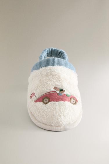 CHAUSSONS ENFANT SERVIETTE DE BAIN CHIEN DE COURSE - Blanc de Zara - Image 4