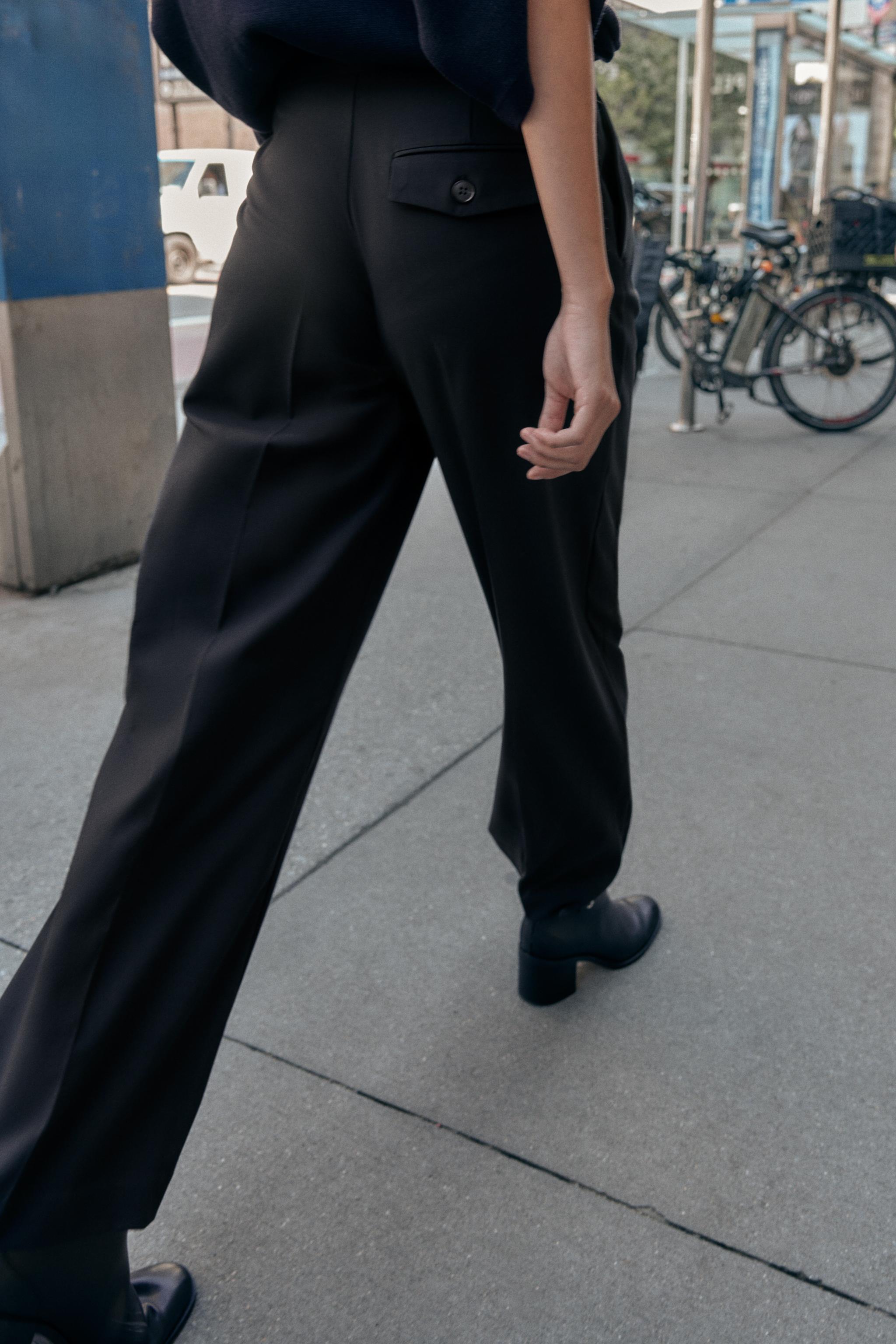 PANTALON LARGE PINCES