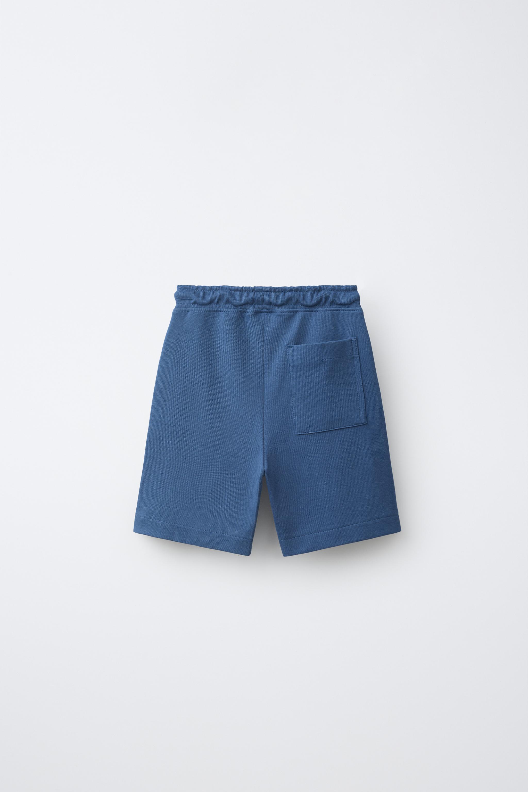 COMFORT PLUSH SHORTS — Blue