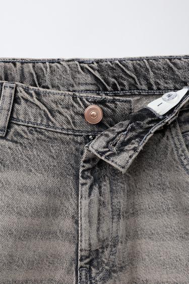 SUPER BAGGY DENIM BERMUDA SHORTS - Brown by Zara - Image 2