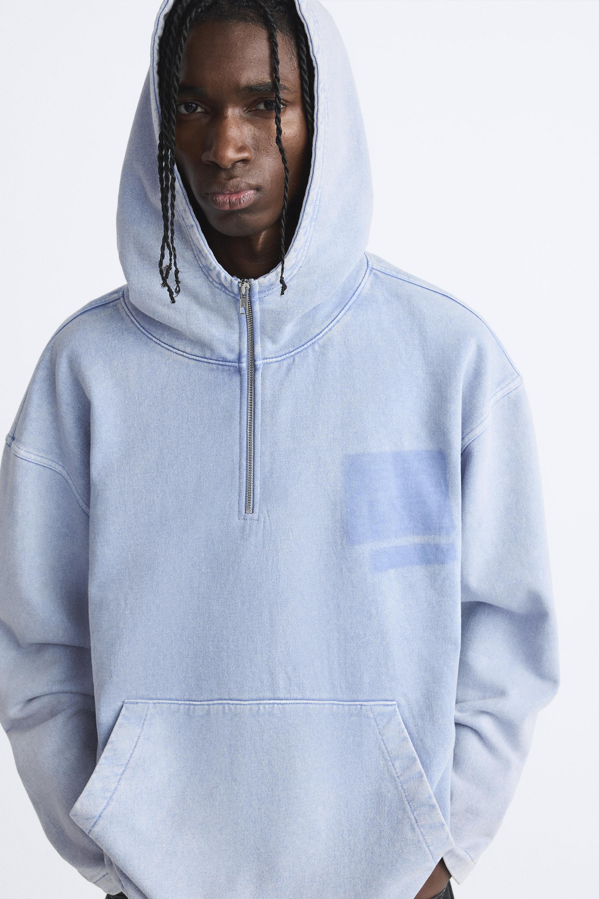 Light blue fade hoodie best sale