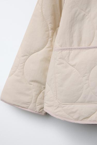 WATER-REPELLENT QUILTED JACKET - Ecru by Zara - Image 3