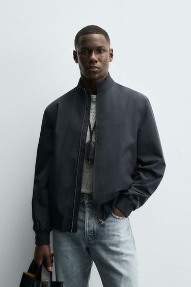 LIGHTWEIGHT TECHNICAL JACKET - Dark navy by Zara