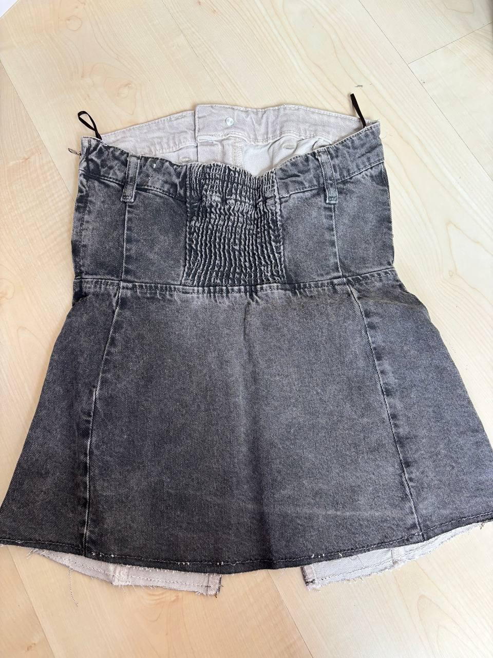 DENIM TRF CORSETRY-INSPIRED TOP - Image 6