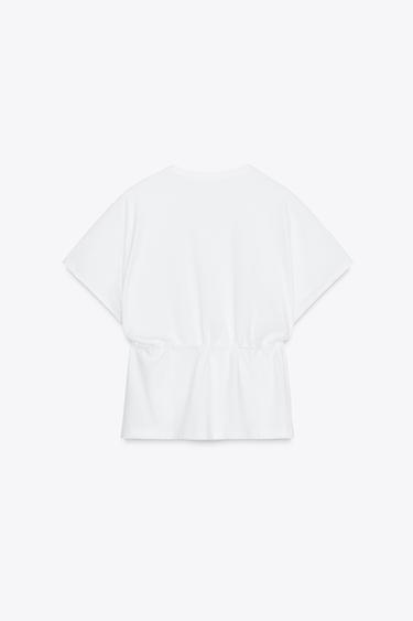 HEAVY COTTON T-SHIRT - White by Zara - Image 7