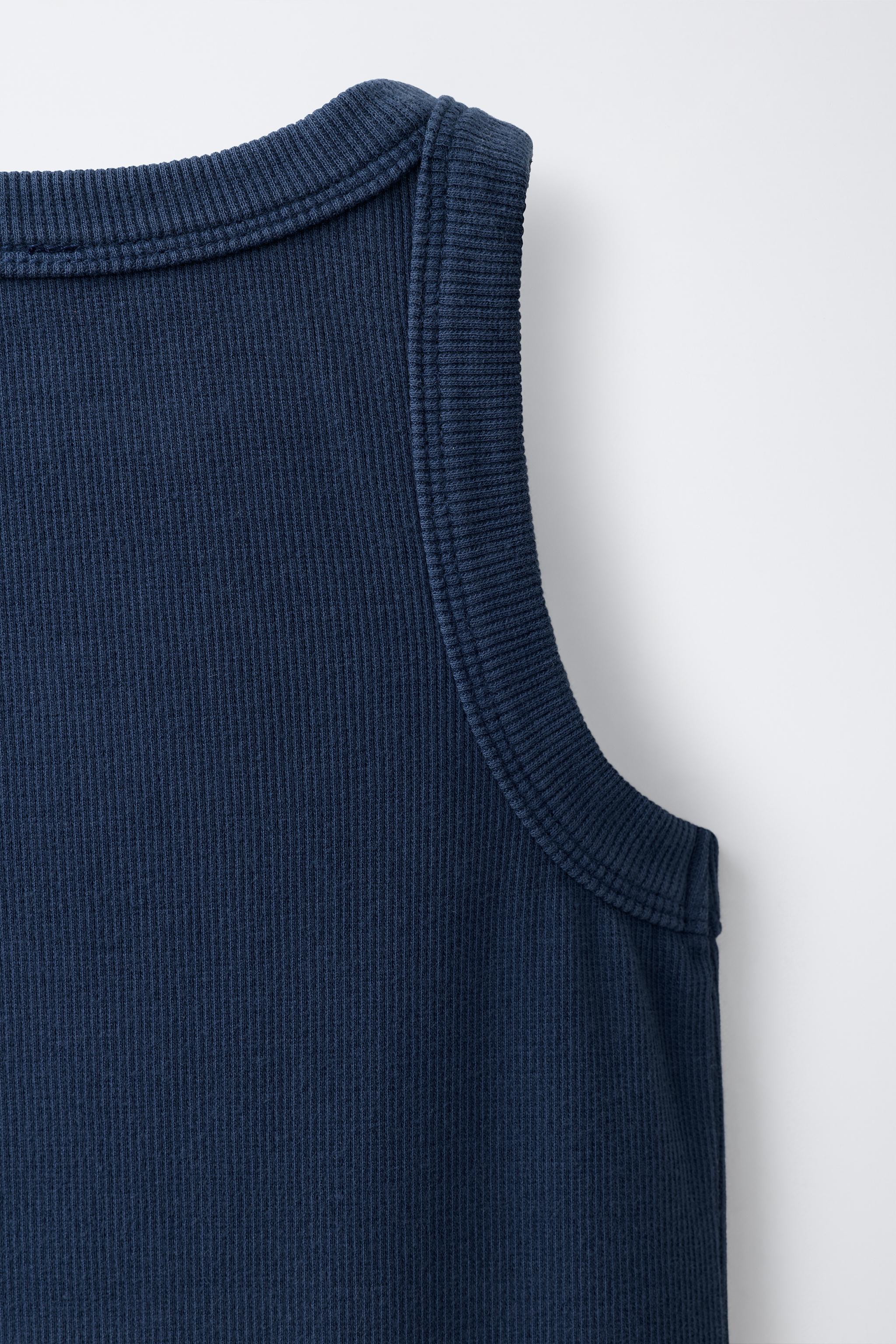 EMBROIDERED RIB DRESS