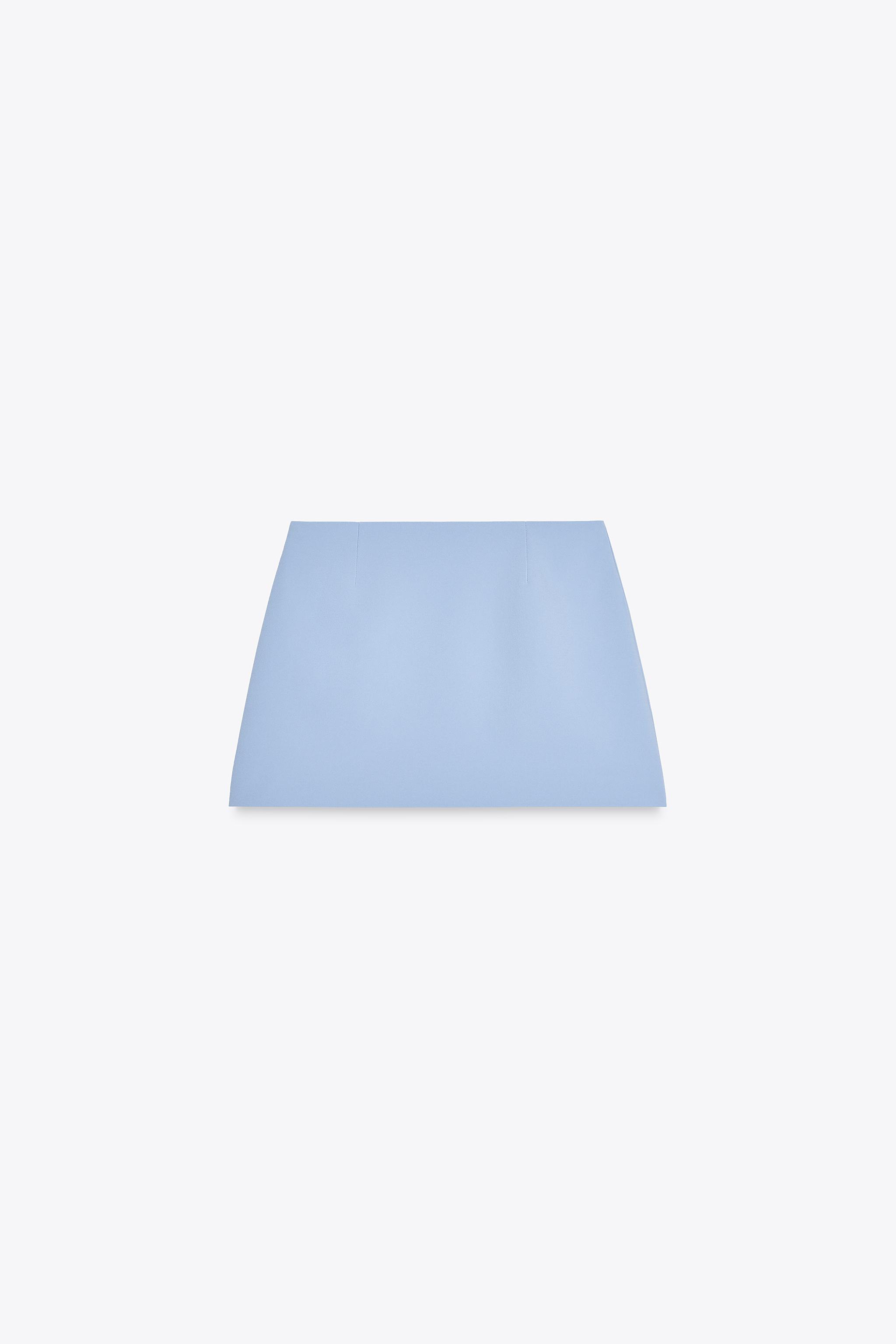 ZARA ラインストーンミニスカート 4772/403 ラインストーンミニスカート - ライトブルー | ZARA Japan / 日本