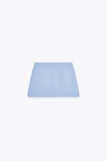 MINI-JUPE STRASS - Bleu clair de Zara - Image 7