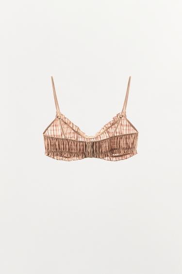 BRALETTE ÉLASTIQUES FRONCÉS - rose poudré de Zara - Image 2