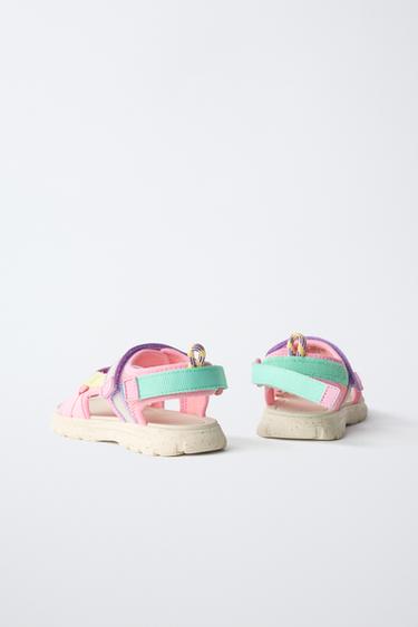 SANDALES TECHNIQUES MULTICOLORES - Rose de Zara - Image 6