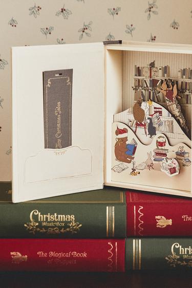 JULEBOG-MUSIKÆSKE MED BOGREOL - knæk. hvid fra Zara