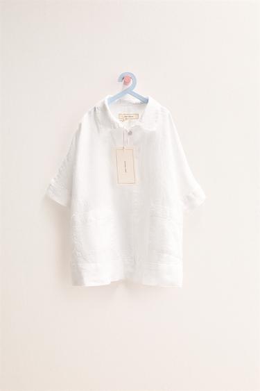 ПЛАТЬЕ-РУБАШКА ИЗ 100% ЛЬНА — ZARA TIMELESS — БЕЛЫЙ от Zara