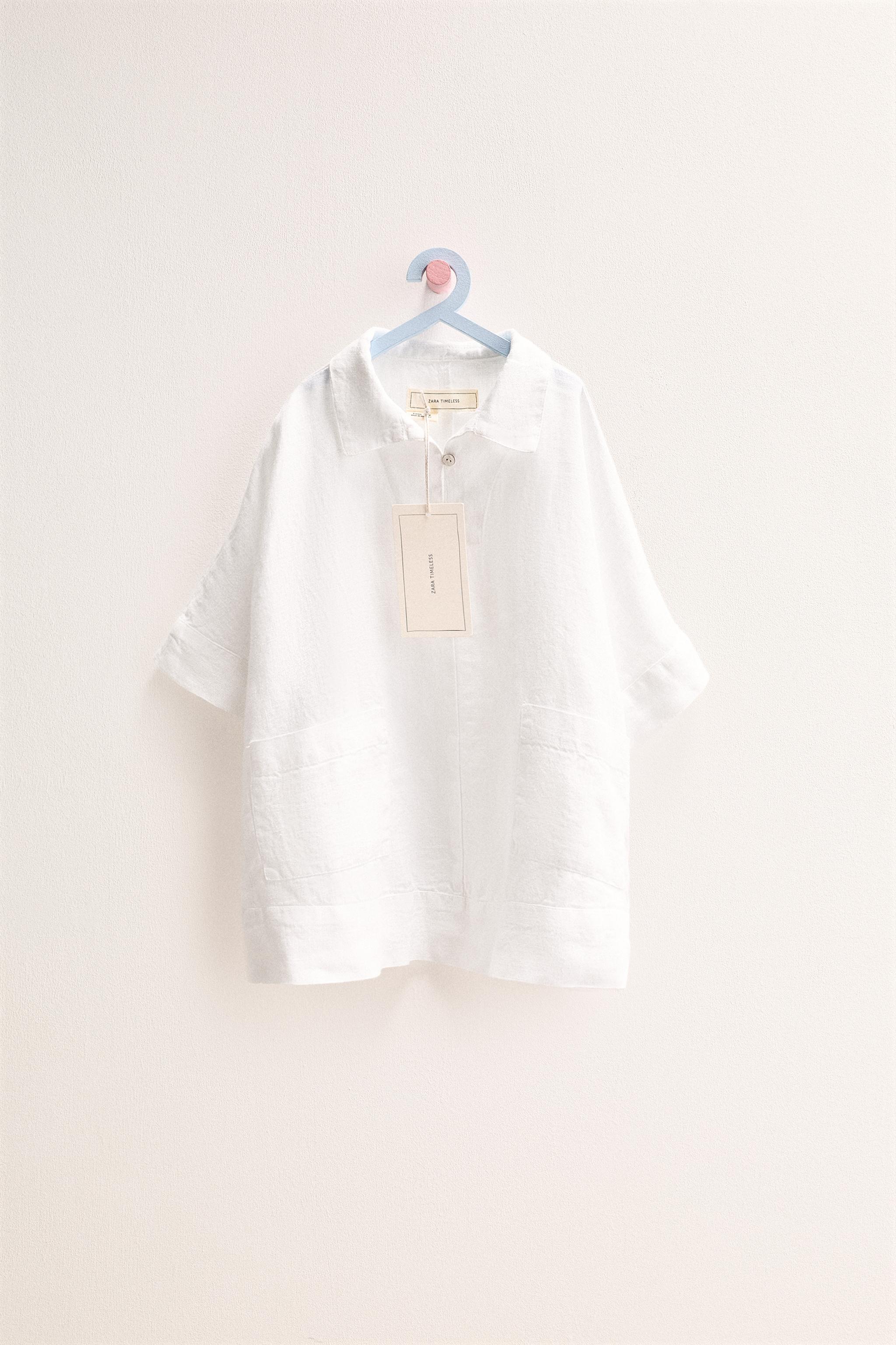 ZARA TIMELESS - ROBE CHEMISE 100 % LIN