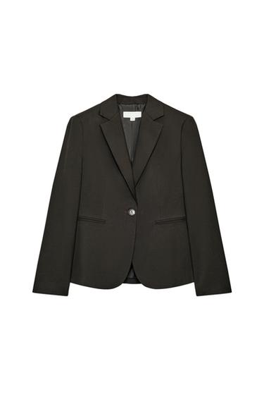 TAILORED BLAZER WITH SHOULDER PADS - Brown by Zara