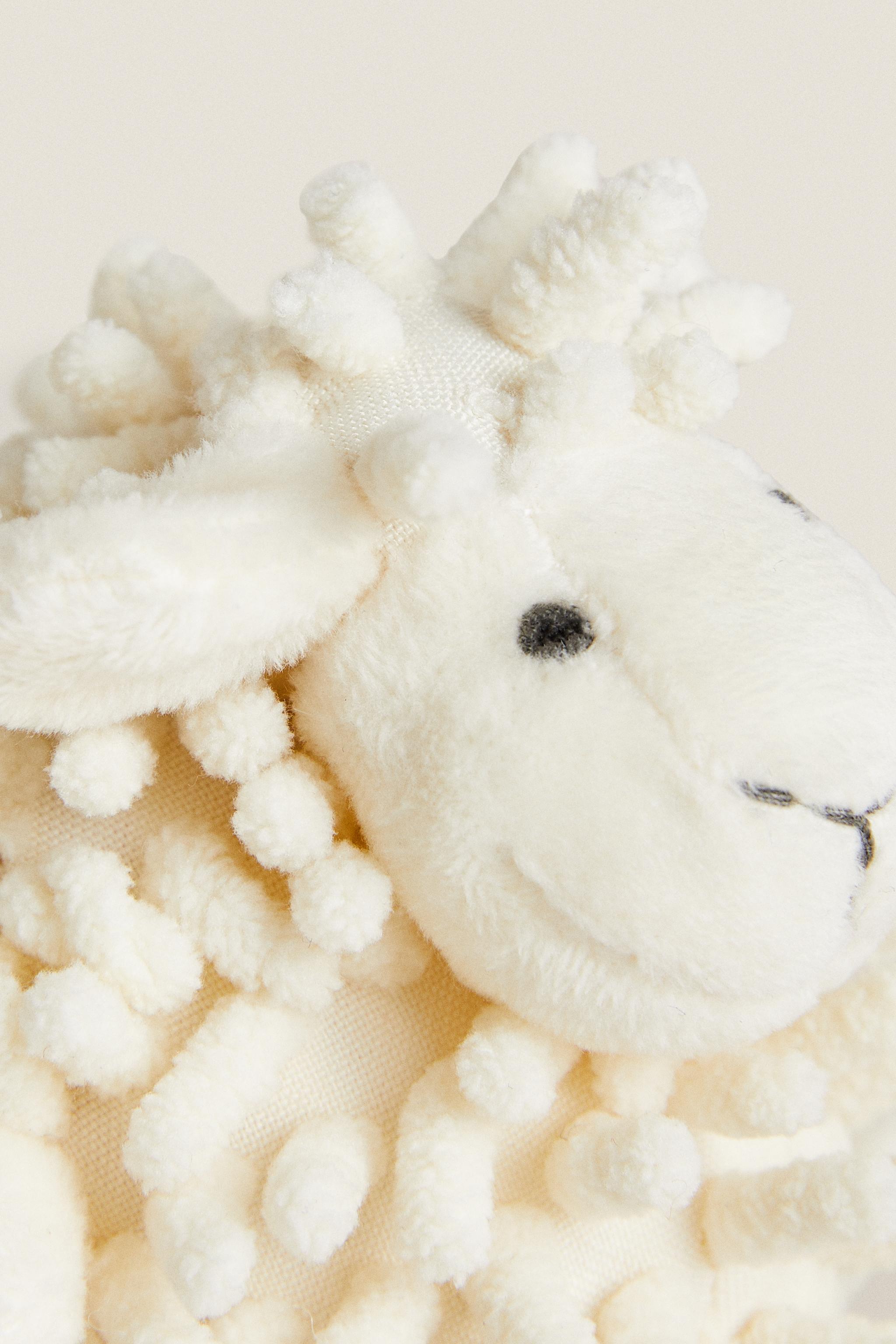 Детские мягкие игрушки Zara KIDS' SHEEP RATTLE PLUSH TOY — фото 3