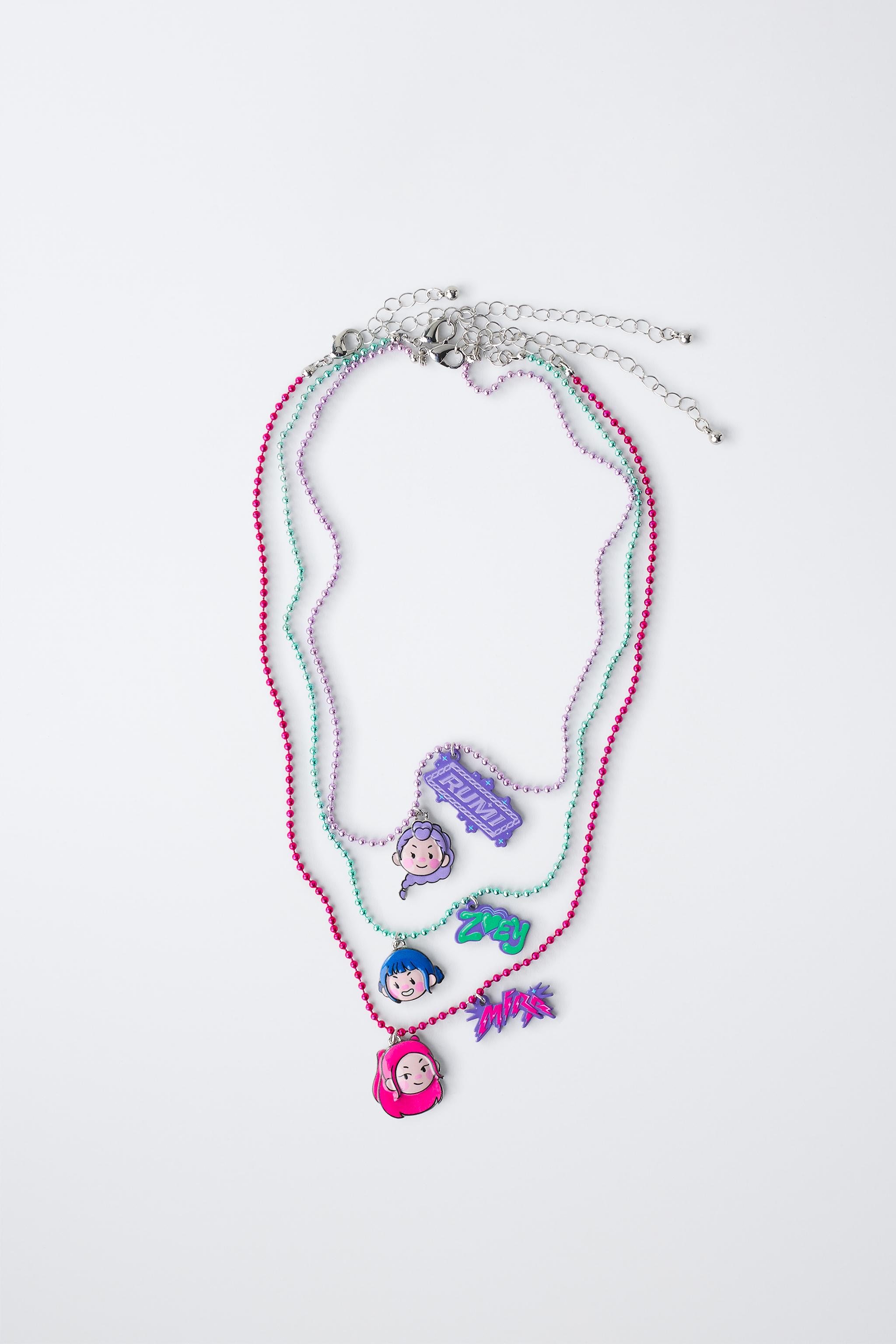Детские аксессуары Zara PACK OF THREE NECKLACES KPOP DEMON HUNTERS™ NETFLIX © — фото 4