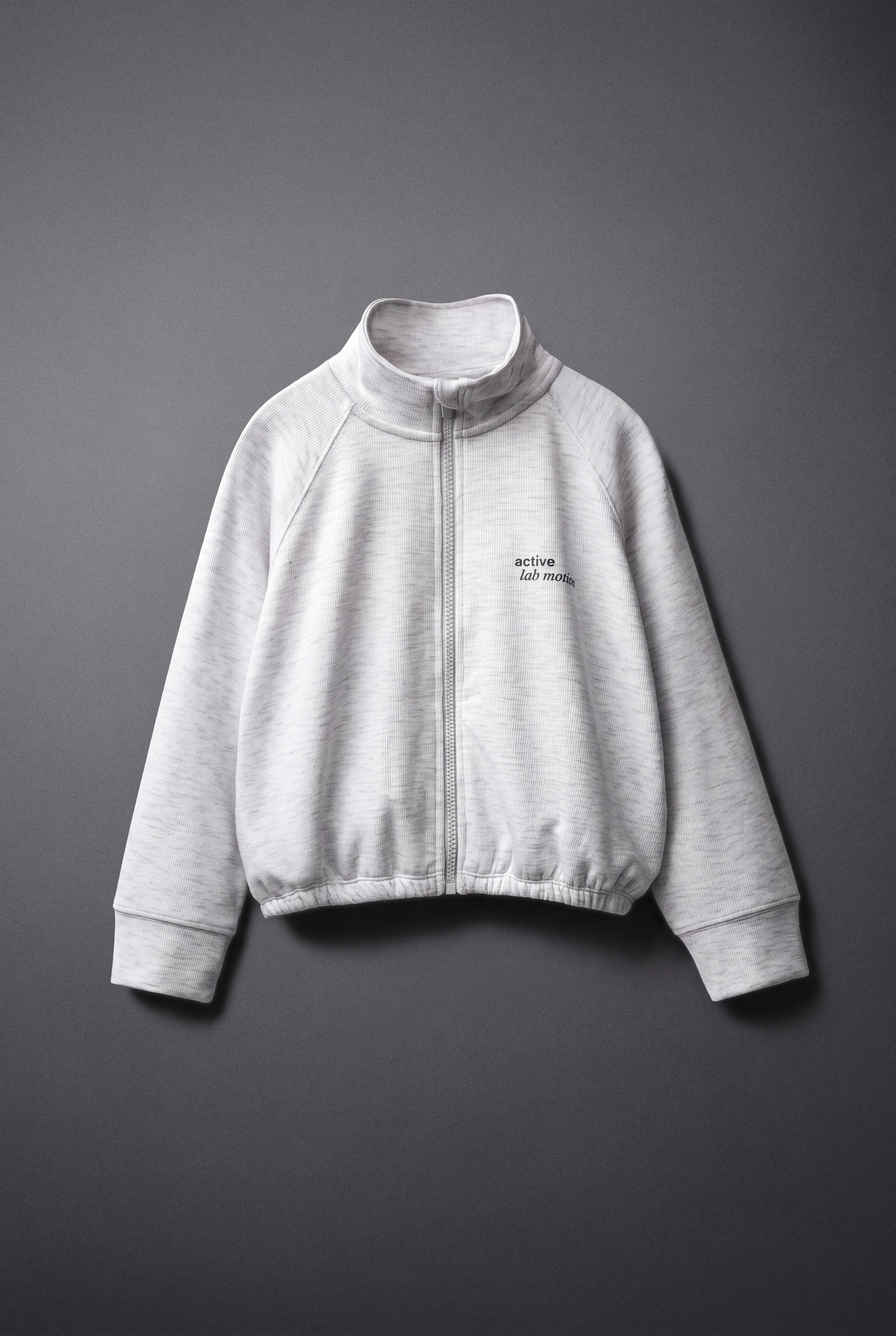 WORKOUT JACKET — Gray marl